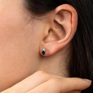 Boucles d'oreilles "Iliane" Or blanc e...