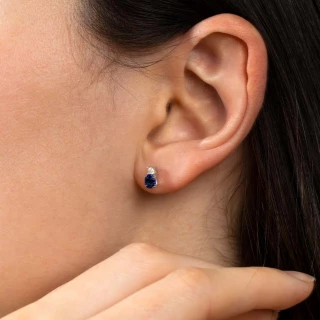 Boucles d'oreilles Or Blanc Diamant et...