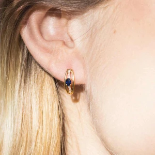Boucles d'oreilles Or Jaune Diamant et...