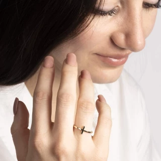 Bague "Inné" Or jaune
