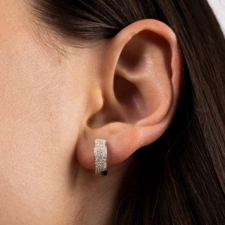 Boucles d'oreilles Or Blanc et Diamant...
