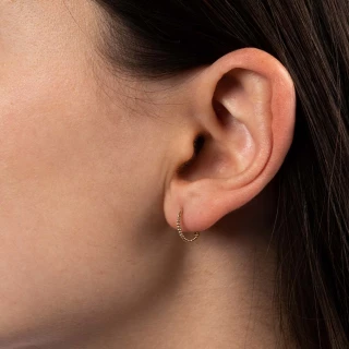 Boucles d'oreilles "Éperdument" Or jau...