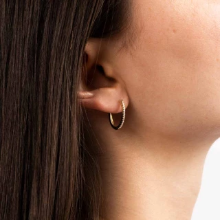 Boucles d'oreilles "Virevolte" Or jaun...