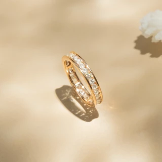 Bague "Tour complet Duchesse" Or et Di...