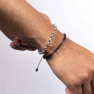 Bracelet Homme Argent 925/1000 "Ilen"...