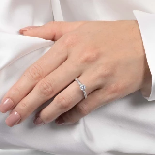 Bague "Inspiration" Or blanc