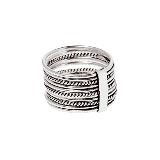 Bague "Penca" Argent Massif 925/1000