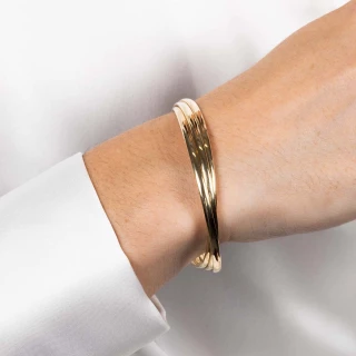 Bracelet jonc Or jaune 375/1000