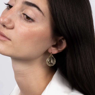 Boucles d'oreilles "Merveilleux" Or ja...