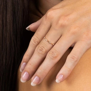 Bague " Domitille" Or jaune et Diamant