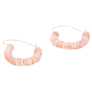 Boucle d'oreilles "Quinina" Pink Opal