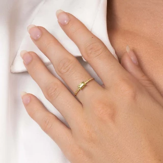 Bague "Peridot" Or jaune