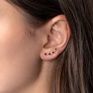 Boucles d'oreilles Océan grimpantes en...