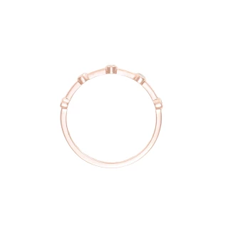 Bague " Domitille" Or rose et Diamant