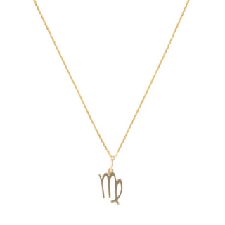Pendentif astrologique "Vierge" Or Jau...