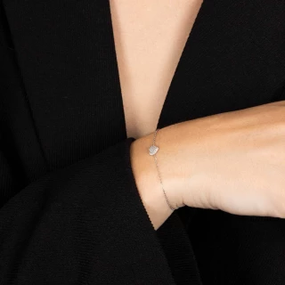 Bracelet "Coeur" Or et Diamants