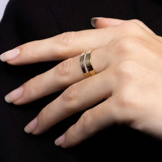 Bague " Jeanne" Or jaune et Diamant