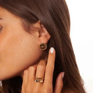 Boucles d'oreilles Bohème dorées