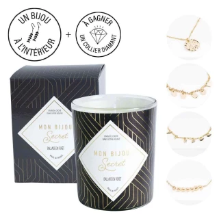 Bougie Bijou Bracelet doré - Parfum Ba...