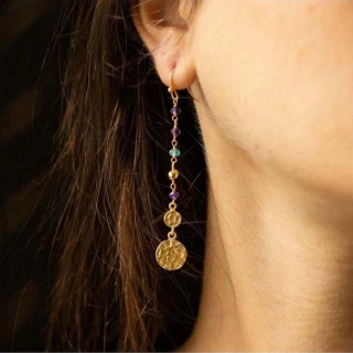 Boucles d'oreilles "Sublimae" Aqua Cal...