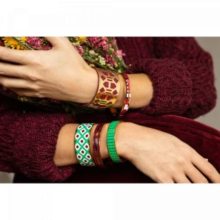 Bracelet Manchette SURREALA émail mult...