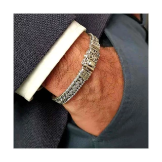Bracelet Homme Argent 925/1000 "Dorian...