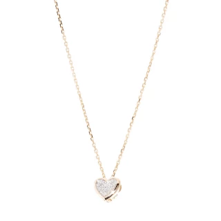 Collier cadenas coeur diamant pour enfant en argent 925 MON-BIJOU | MATY