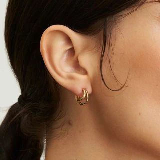 Boucles d'Oreilles Rosefield "Double H...