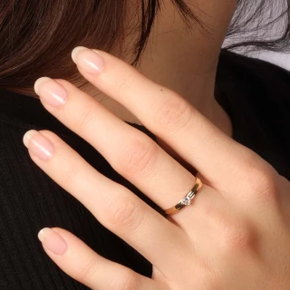 Bague "Brume" Or jaune