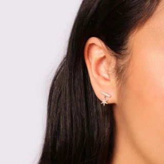 Boucles d'oreilles "Stuga" Or et Diama...