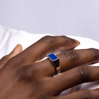 Bague Homme Argent 925/1000"Firen" Tai...