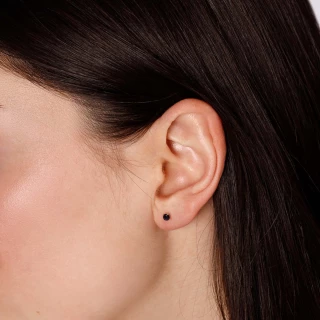 Boucles d'oreilles "Solitaire" Or jaun...