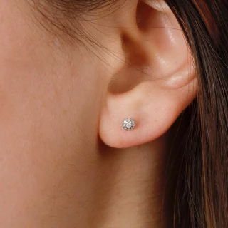 Boucles d'oreilles "Ambroise" Or blanc...