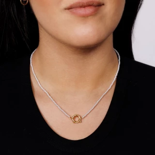 Collier Rosefield "Mini Pearl Necklace...