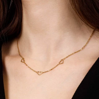 Collier Rosefield "Triple Heart Neckla...