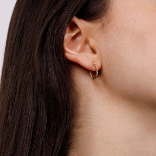 Boucles d'Oreilles Rosefield "Twisted...