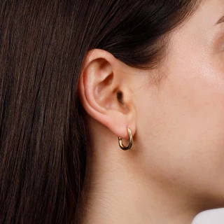 Boucles d'Oreilles Rosefield "Small Ov...