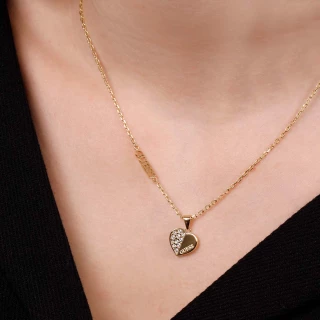 Collier Guess "Lovely Guess" Acier dor...
