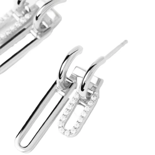 PDPAOLA Boucles d'oreilles en argent -...