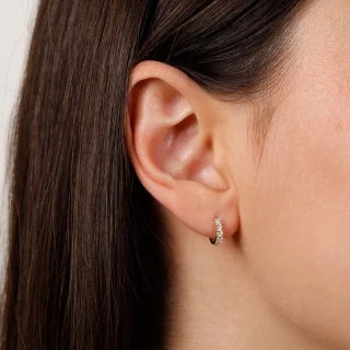 Boucles d'oreilles "Étoffe" Or jaune