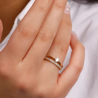 Bague "Pur" Or jaune