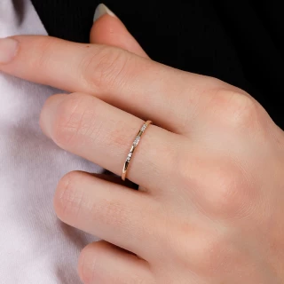 Bague " Marinette" Or jaune et Diamant