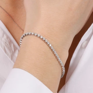 Bracelet Or Blanc et Diamant