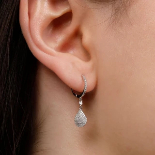 Boucles d'oreilles "Attentionnée" Or b...