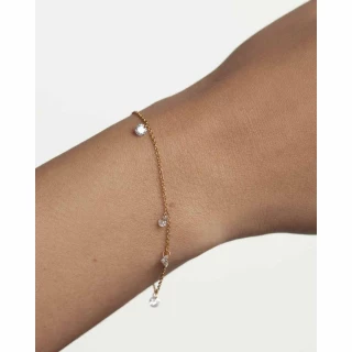 PDPAOLA Bracelet en argent plaqué or -...