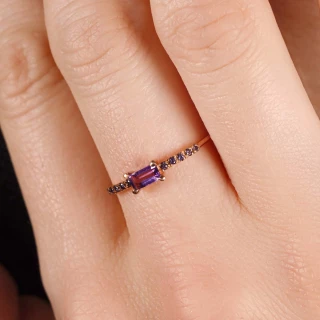 Bague "Brillance" Or rose