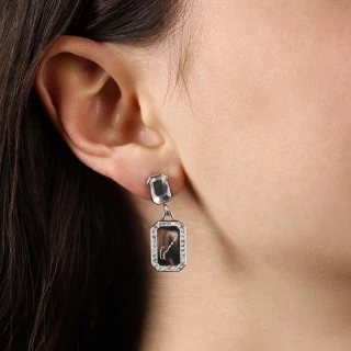 Boucles d'oreilles Guess "Crystal tag"...