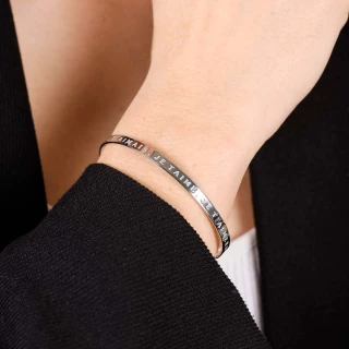 Bracelet à message "Je t'aimais, Je t'...