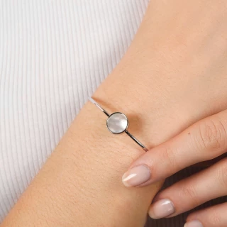 Bracelet "Volta" Nacre Laiton