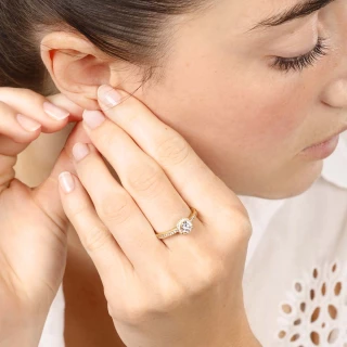 Bague "Candeur" Or jaune